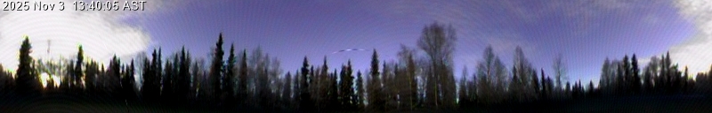 Panorama view of webcam over North Pole, Alaska, USA